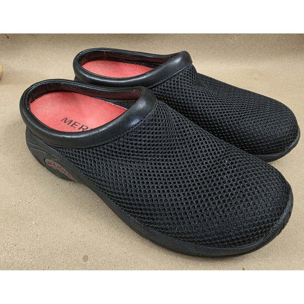 Merrell (Sz 7.5)  Mule Clog Womens Black Encore Breeze Mesh Comfort J62120 - Picture 3 of 11